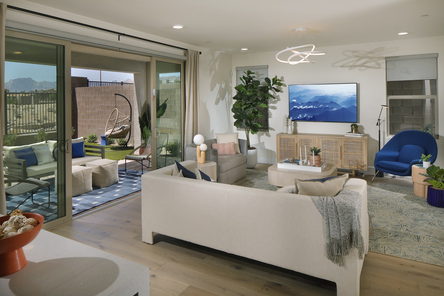 Living Room of Plan 2 at Arroyos Edge by Tri Pointe Homes