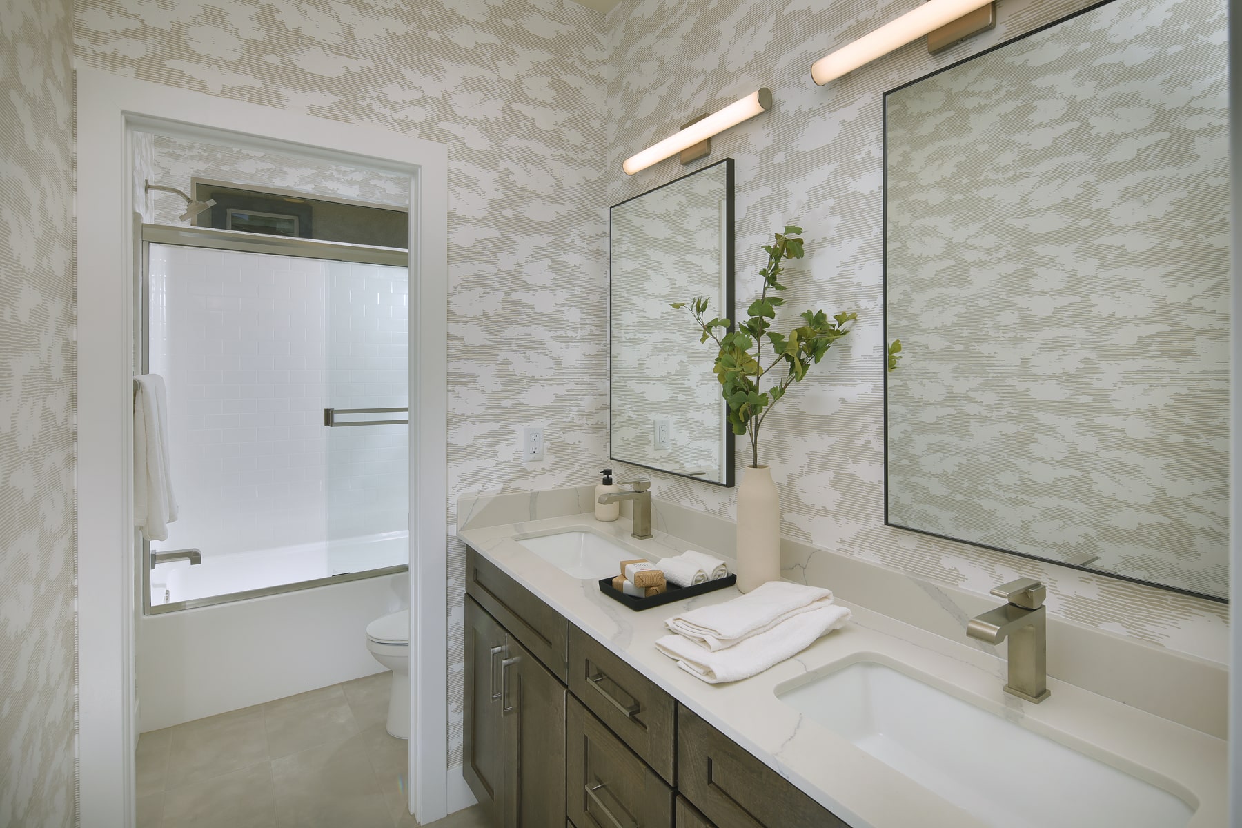 Second Bathroom of Plan 3 at Arroyos Edge by Tri Pointe Homes