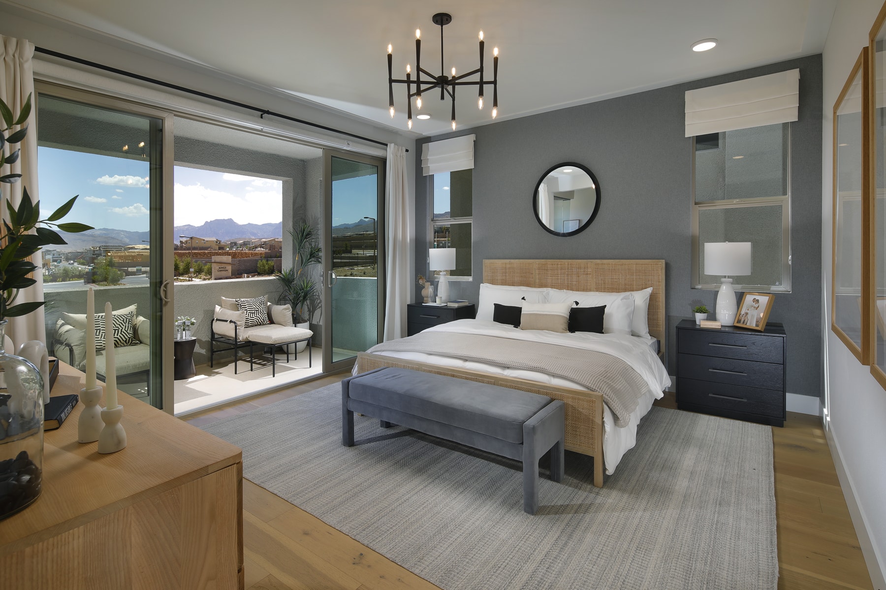 Primary Bedroom of Plan 3 at Arroyos Edge by Tri Pointe Homes