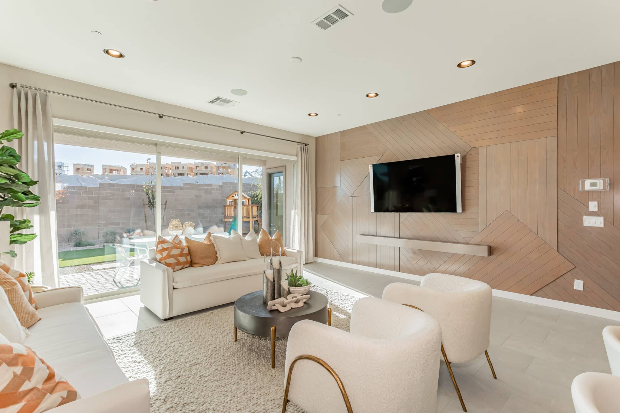 Living Room of Kestrel Plan 3 at Falcon Crest by Woodside