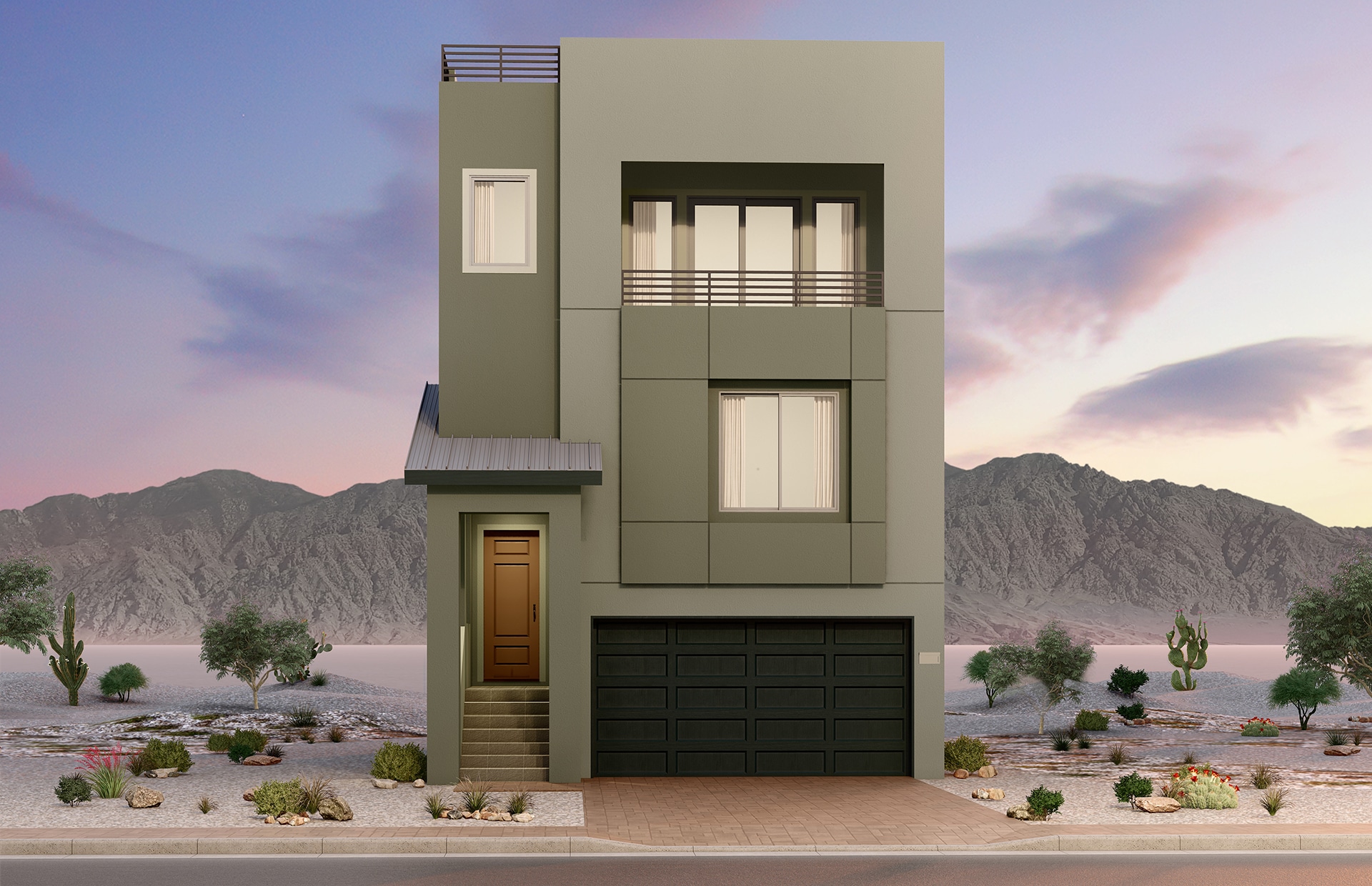 Front Elevation A of Kendall Model at Blacktail by Pulte