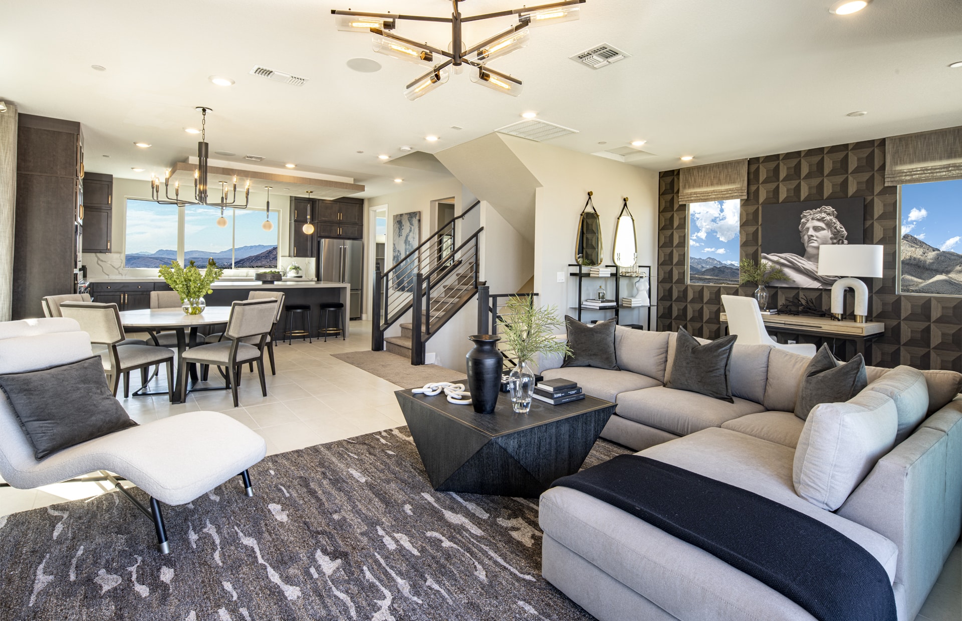 Great Room of Carson Model at Blacktail by Pulte