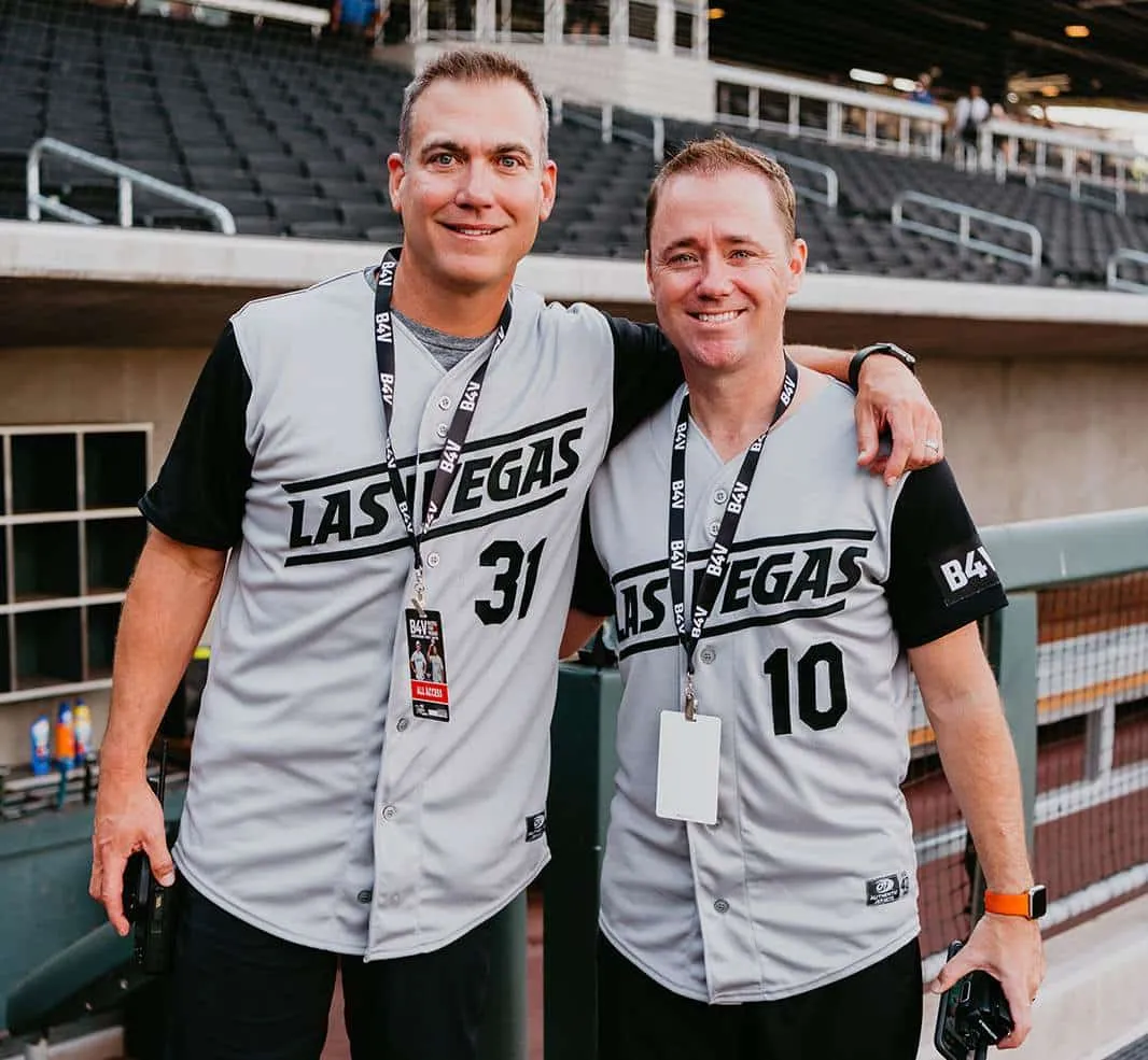 James Sullivan with friend at Battle For Vegas