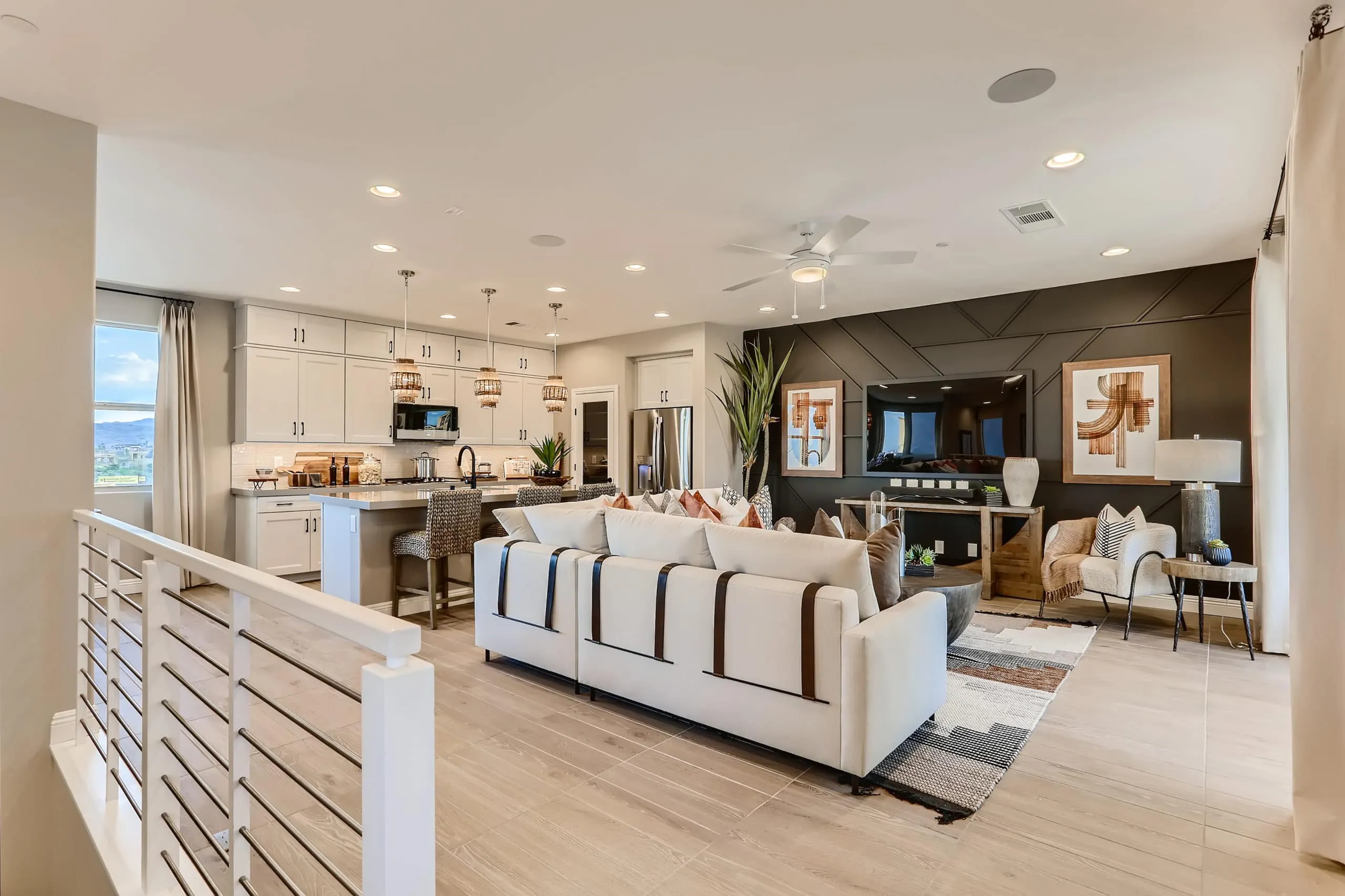 Living Room of Sapphire Plan 5 at Obsidian by Woodside