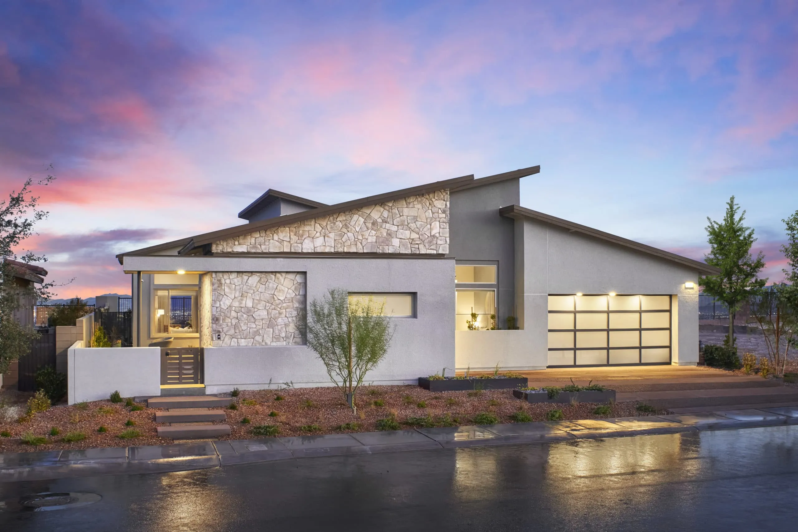 Front Exterior of Plan 3 at Overlook by Tri Pointe