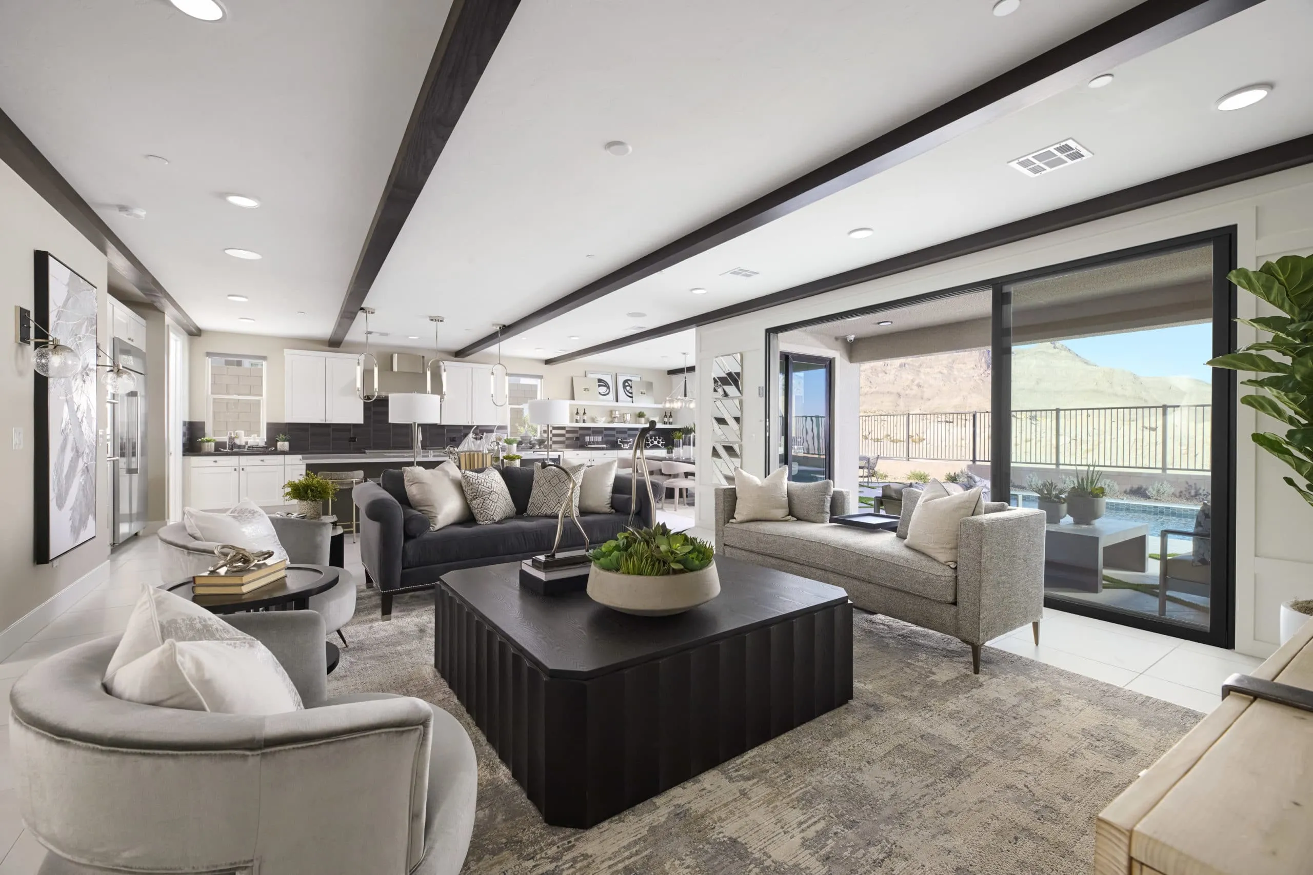 Great Room of Plan 4 at Kings Canyon by Tri Pointe Homes