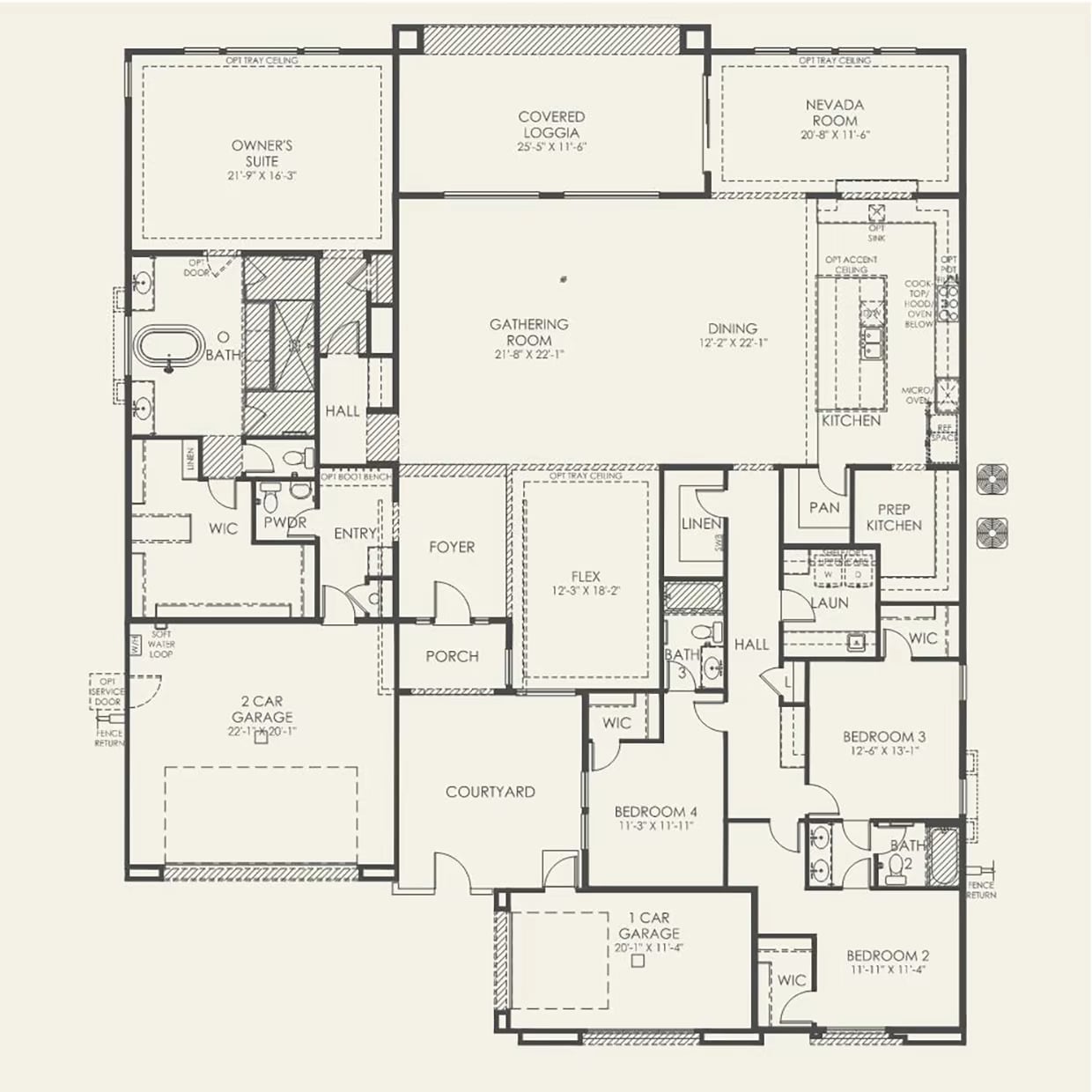 Floorplan of Luminary Model at Ascension by Pulte Homes