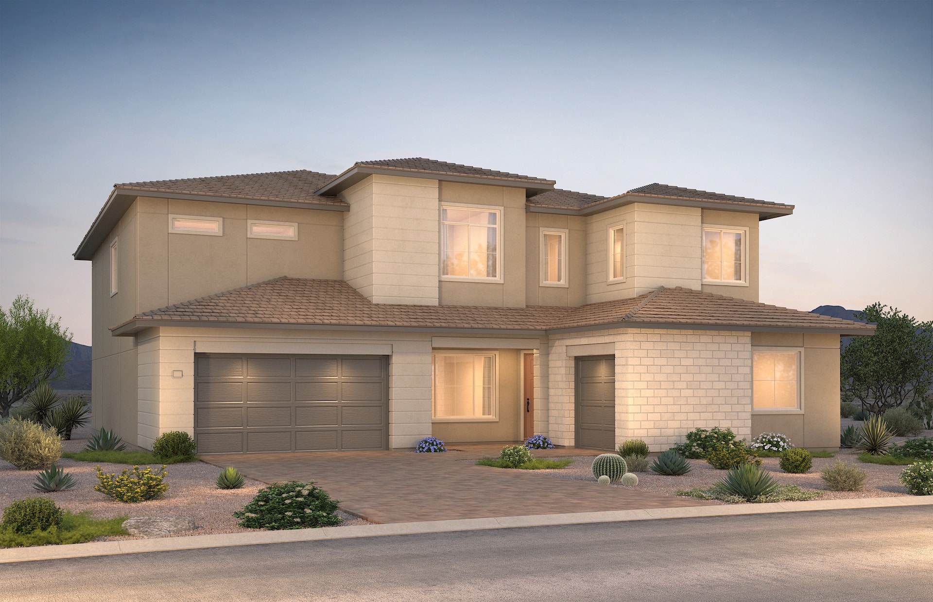 Front Elevation A of Vittoria Model at Ascension by Pulte Homes
