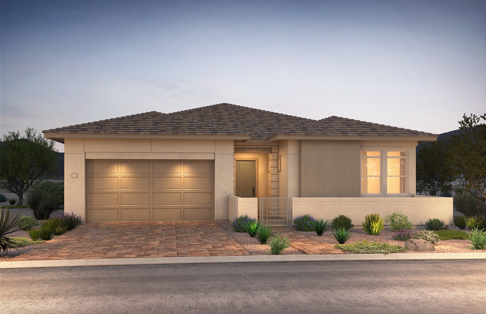 Front Elevation A of Parklane Model at Ascension by Pulte Homes