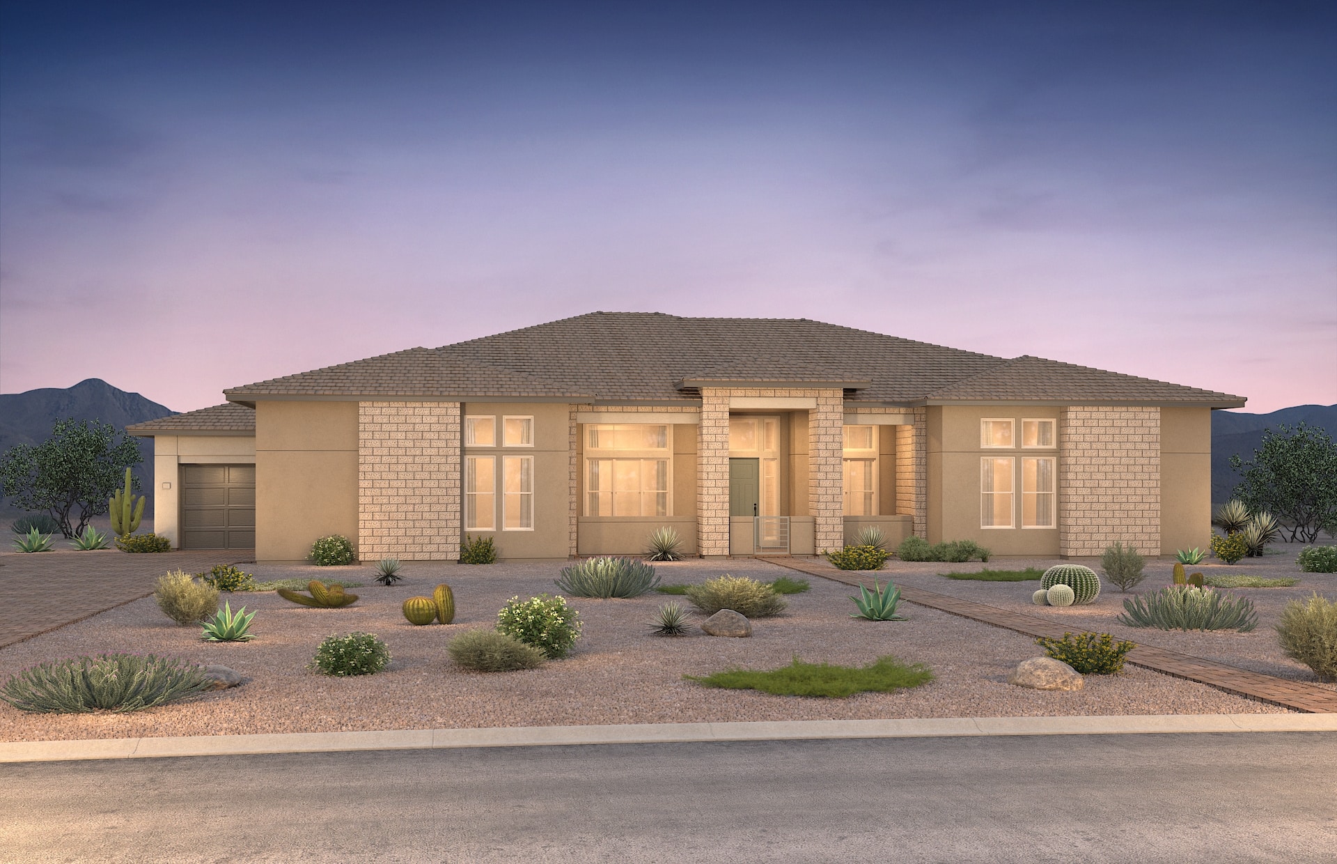 Front Elevation A of Kingsgate Model at Ascension by Pulte Homes