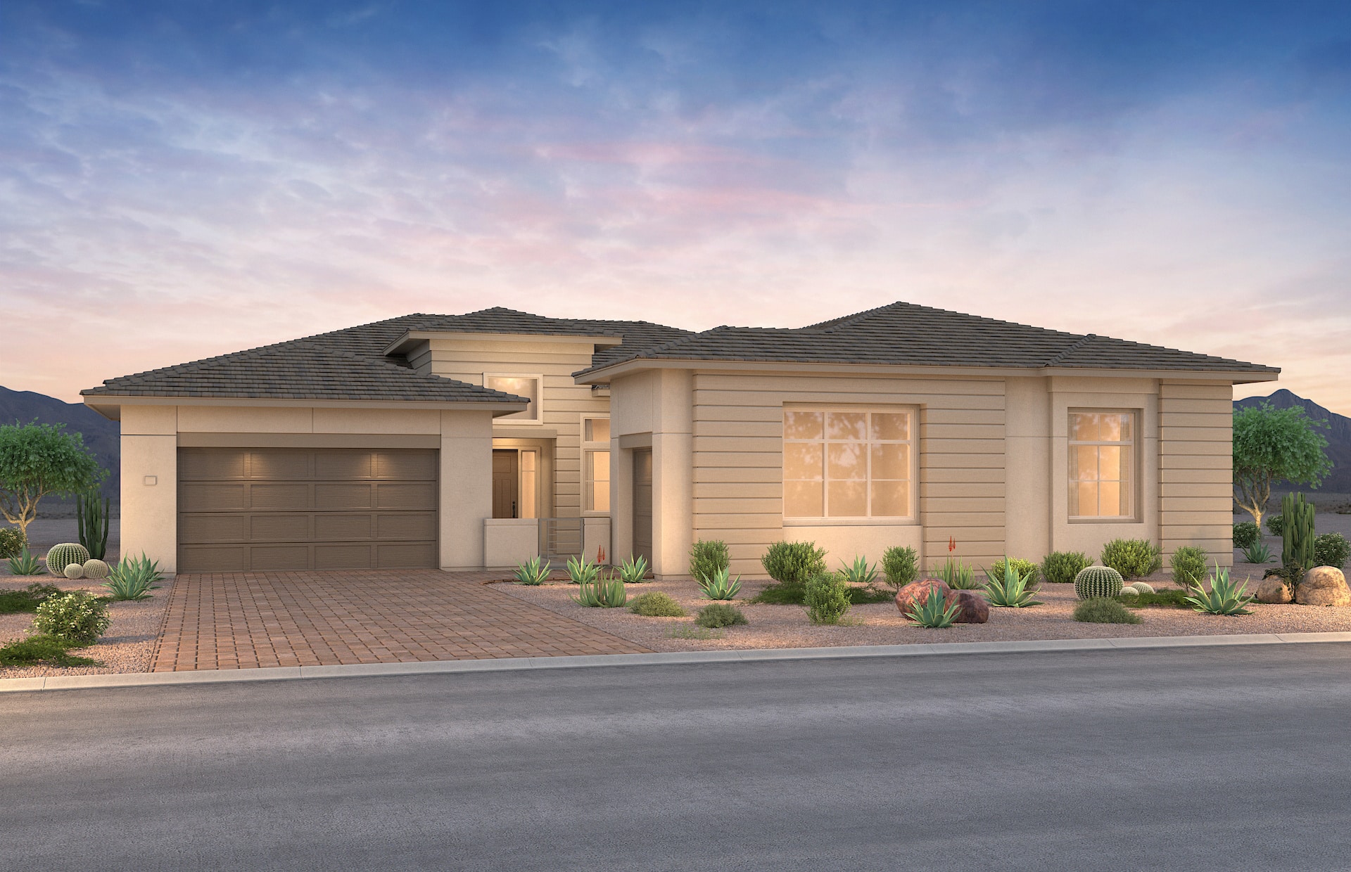 Front Elevation A of Luminary Model at Ascension by Pulte Homes