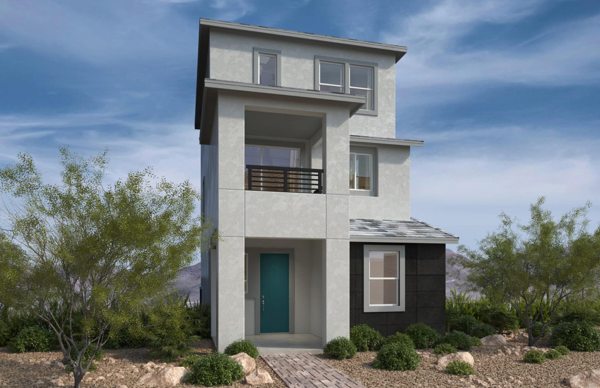 Elevation C of Plan 1651 at Quail Cove by KB Home