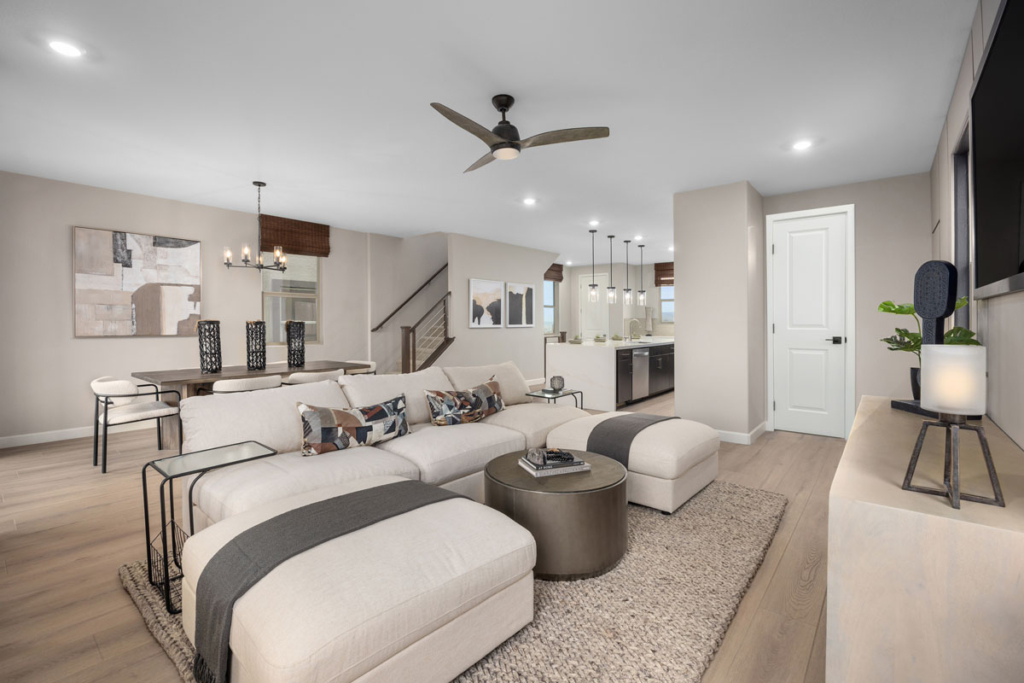 Great Room of Plan 2226 at Quail Cove by KB Home