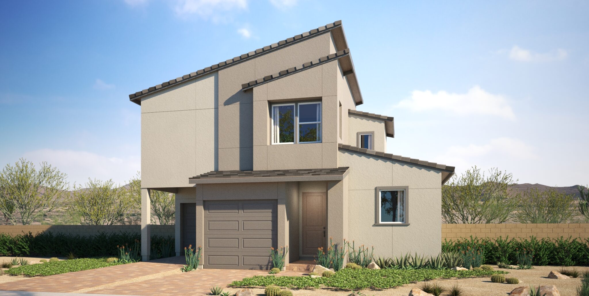 Elevation A of Aspen Plan 1 at Vireo by Woodside Homes