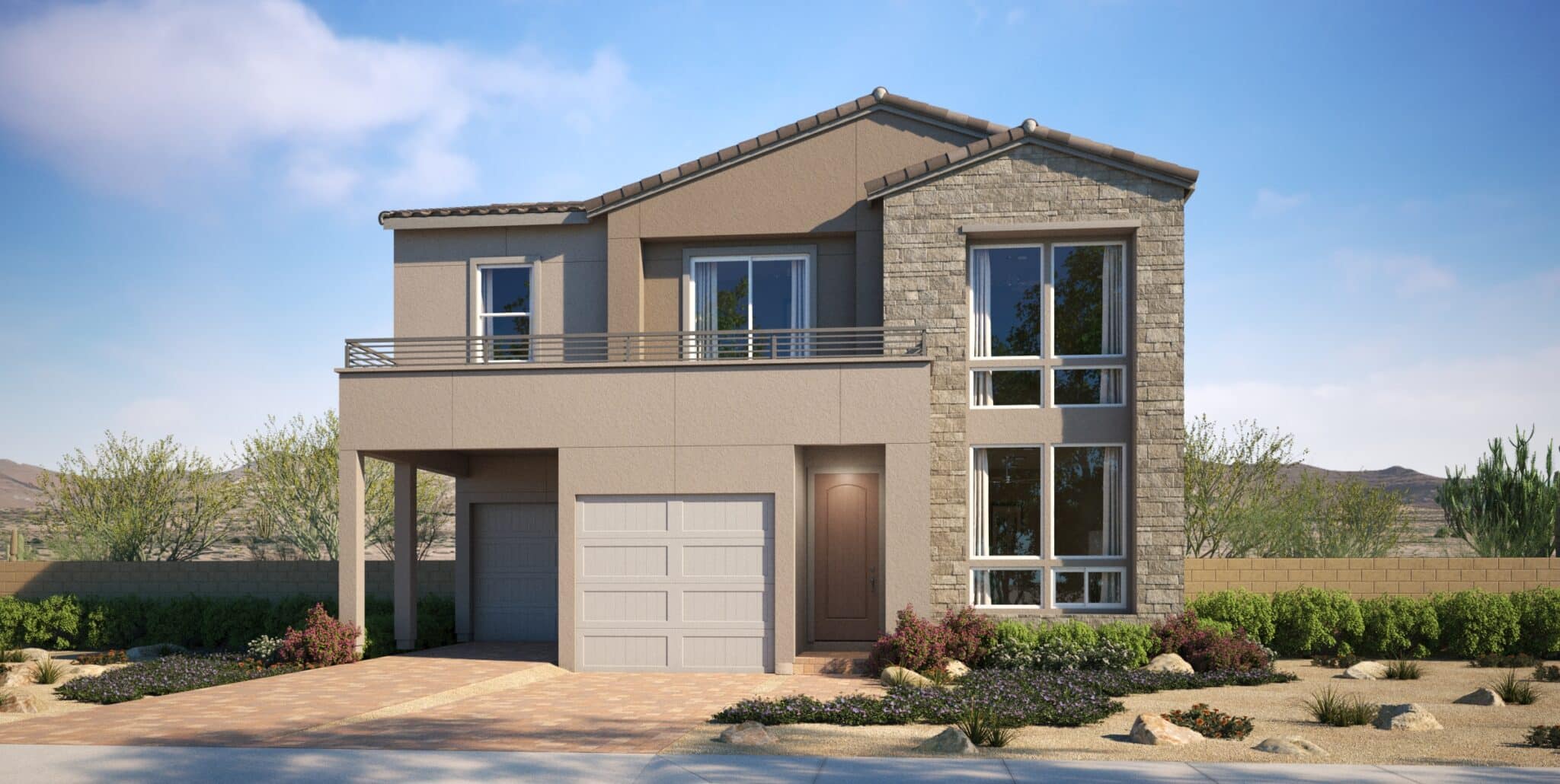 Elevation B of Sage Plan 2 at Vireo by Woodside Homes