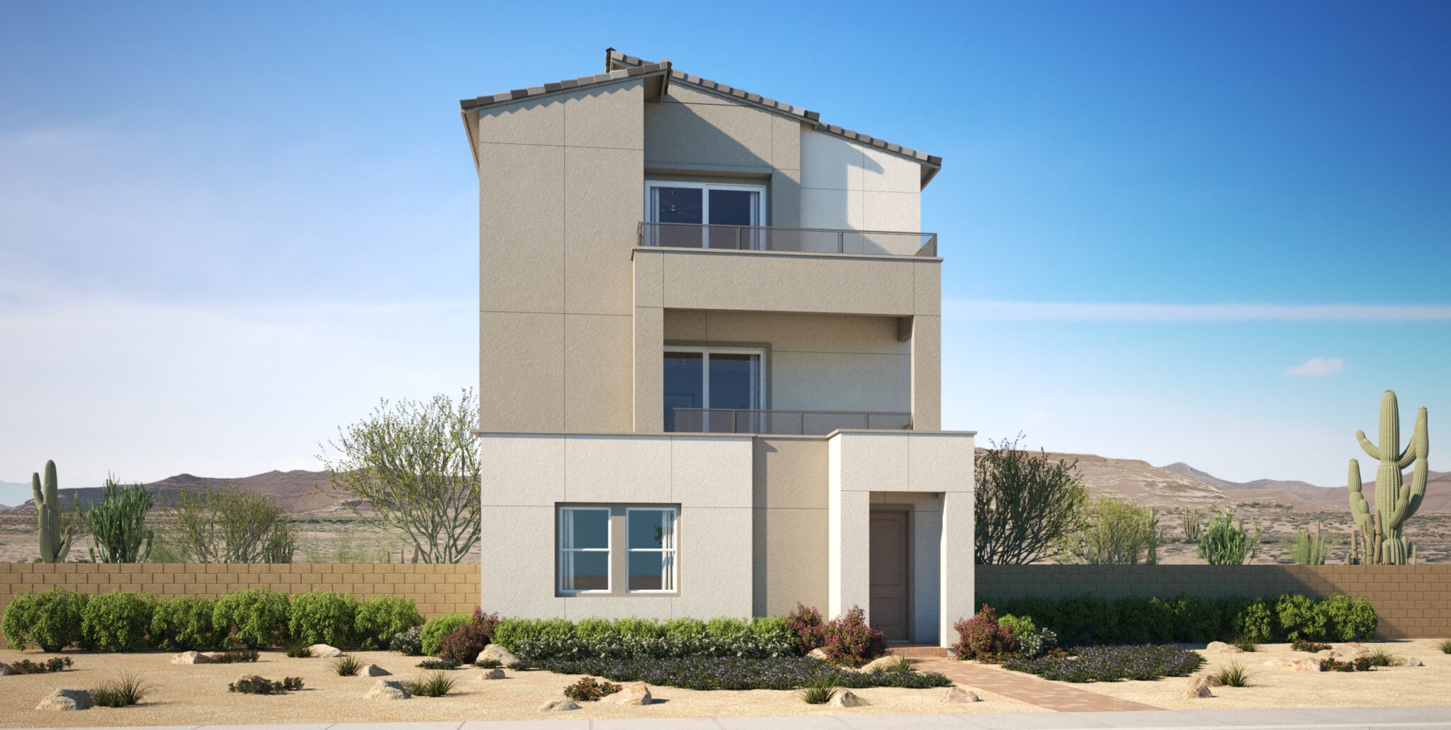 Elevation A of Laurel Plan 5 at Vireo by Woodside Homes