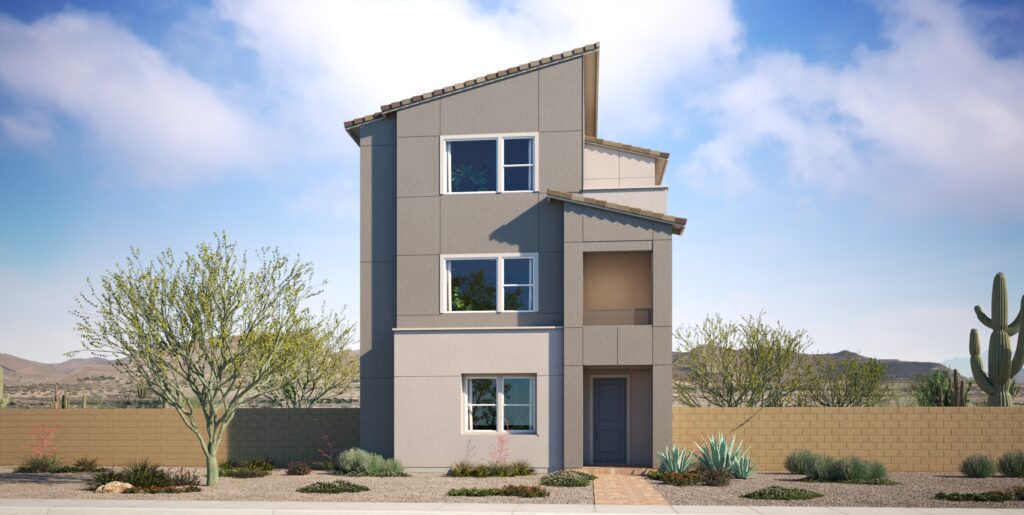 Elevation A of Rowan Plan 6 at Vireo by Woodside Homes