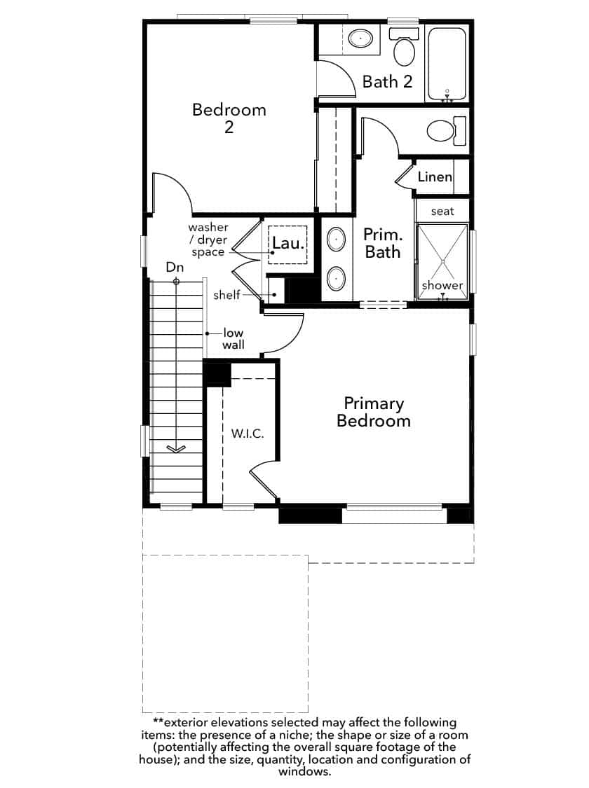 Third Floor of Plan 1651 at Quail Cove by KB Home
