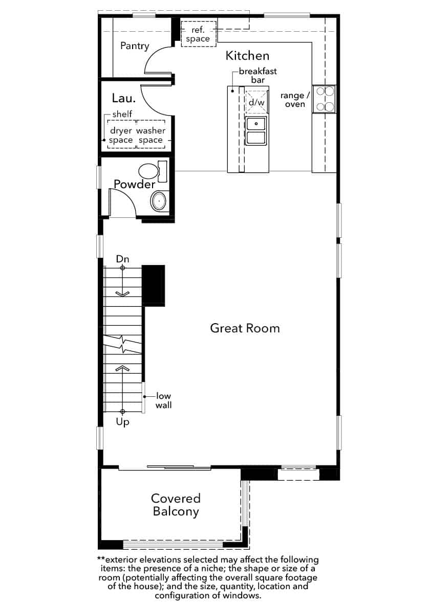 Second Floor of Plan 1920 at Quail Cove by KB Home