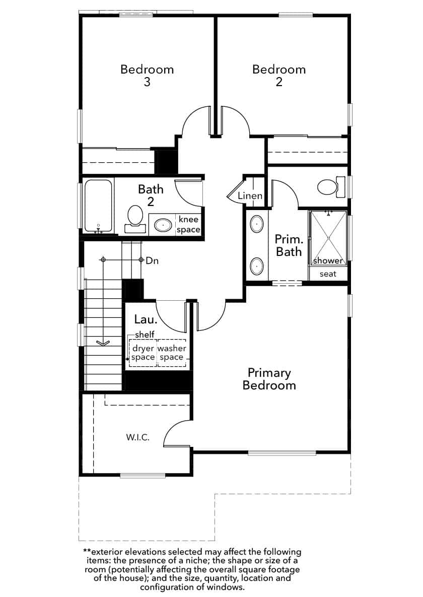 Third Floor of Plan 2302 at Quail Cove by KB Home