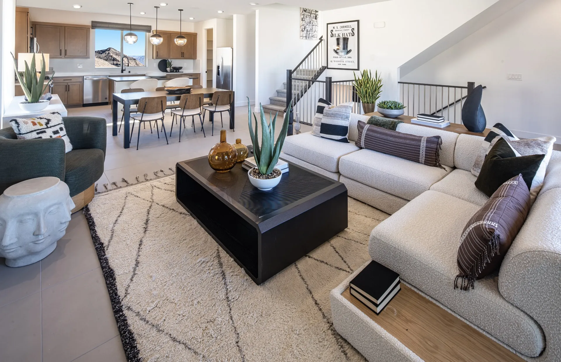 Great Room of Kendall Model at Blacktail by Pulte