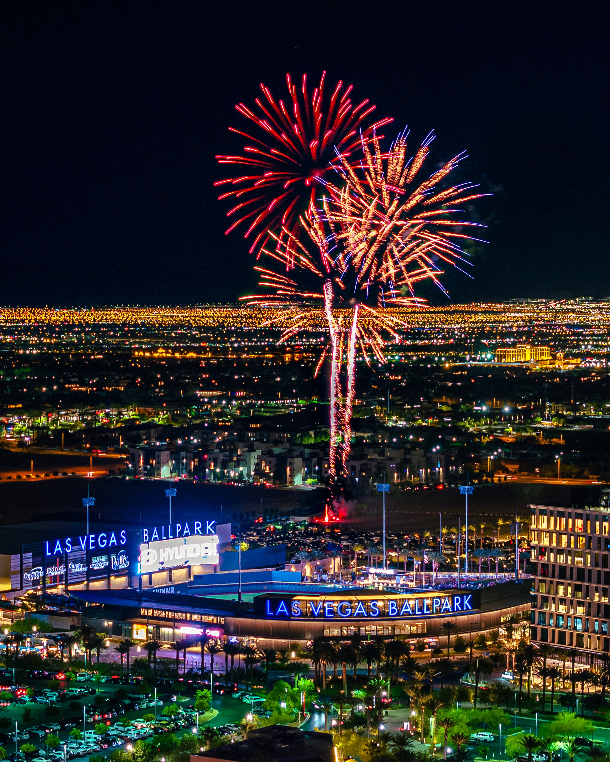 Las Vegas Ballpark Fireworks