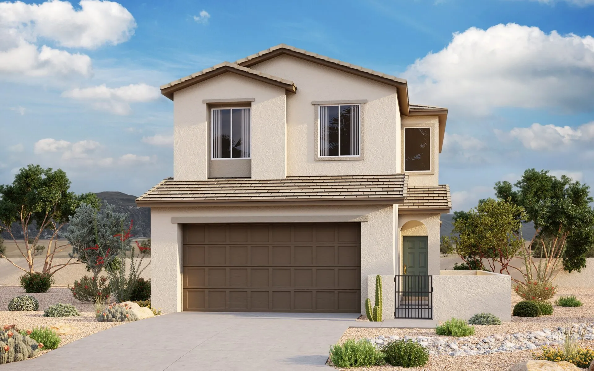 Front Elevation of Acacia A at Crested Canyon by Taylor Morrison