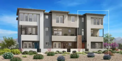 Elevation of Red Cliff Floorplan at Raven Crest by Toll Brothers