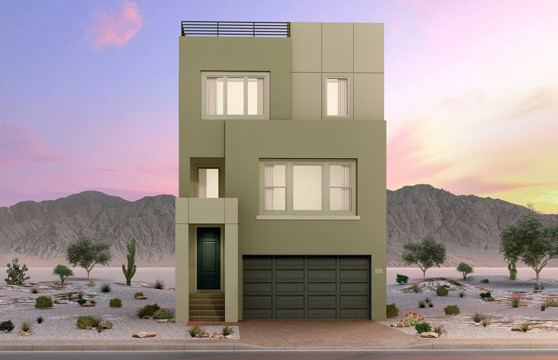 Front Elevation A of Hayden Model at Blacktail by Pulte