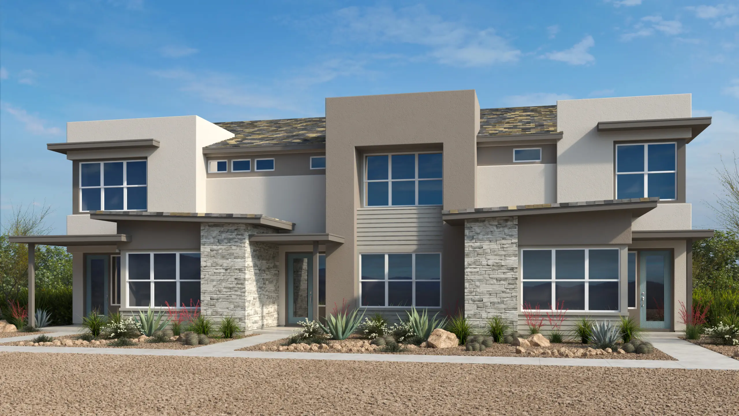 Front Elevation of Unit 2 at Lark Hill by Taylor Morrison
