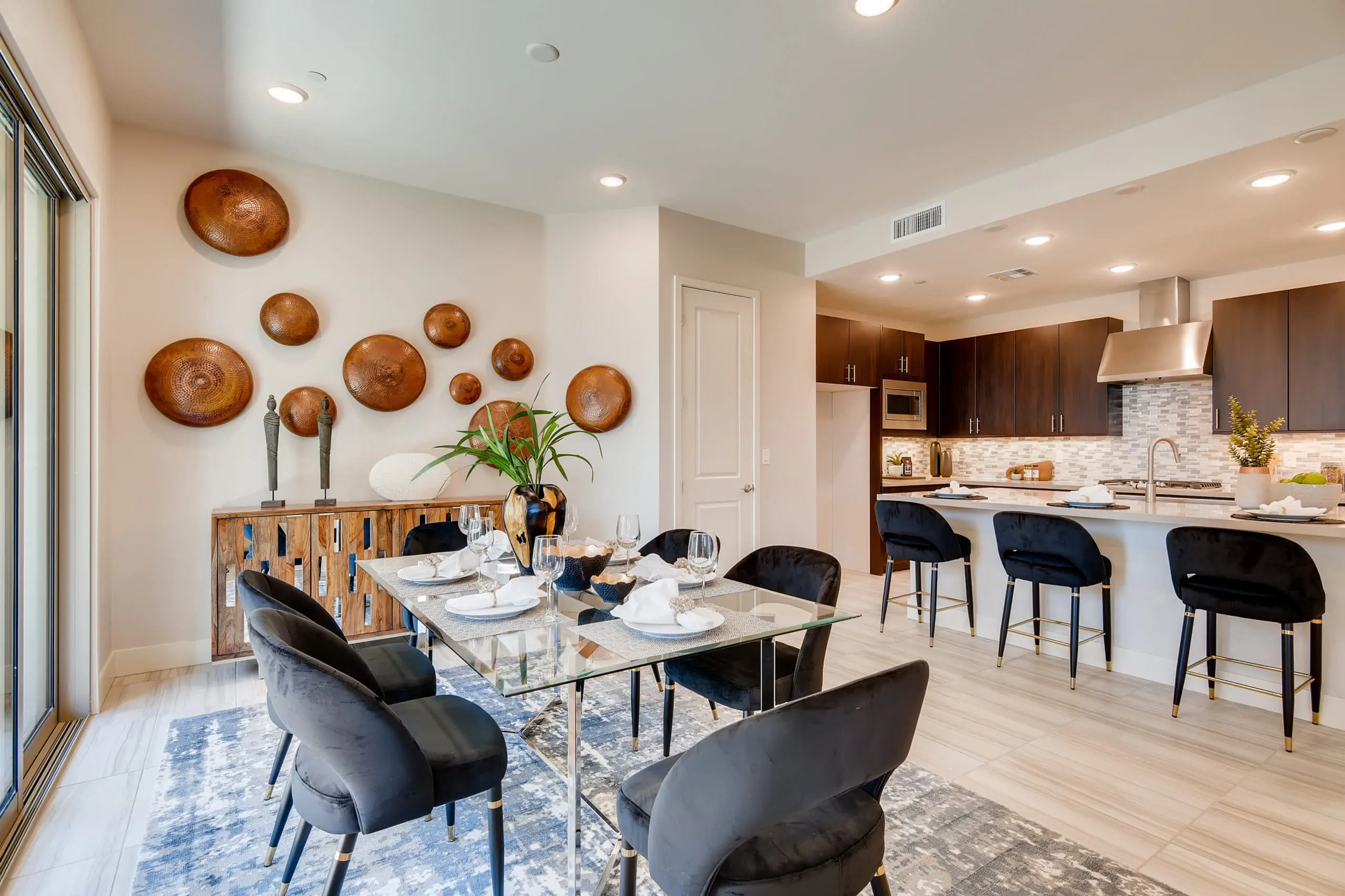 Dining Room in Inspire in Modern Collection in Trilogy by Shea Homes in South Square in Summerlin