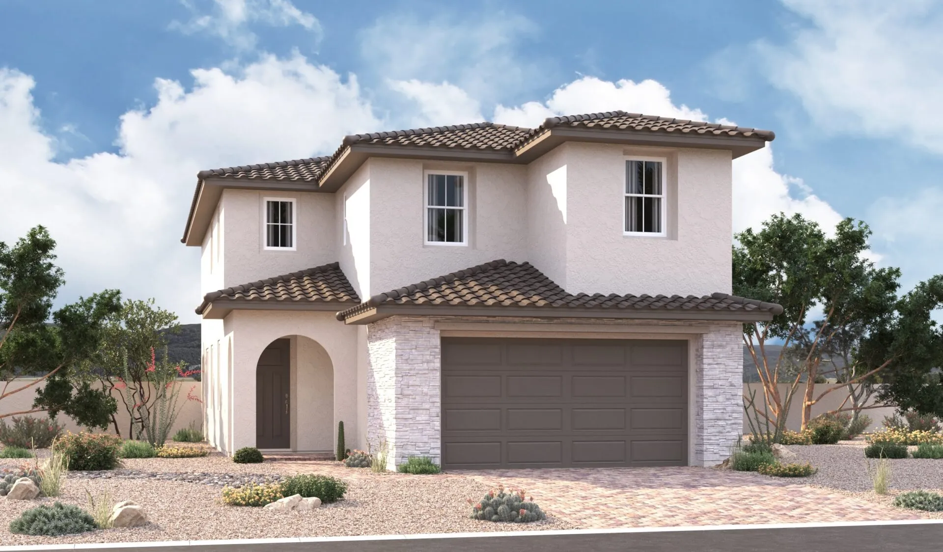 Front Elevation B of Cottonwood Model at Osprey Ridge by Richmond American Homes