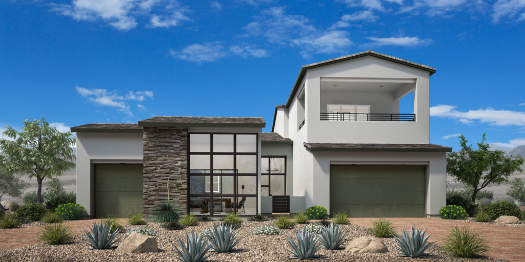 Elevation B of Blackwood Elite Model at Glenrock by Toll Brothers