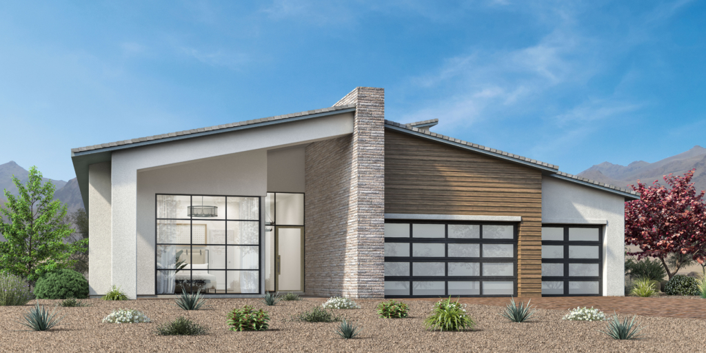 Elevation C of Grey Crest Terrace Model at Glenrock by Toll Brothers