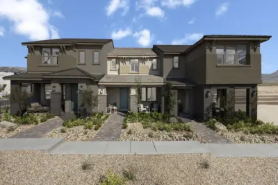 Front Elevation of Plan 1687 Interior at Caldwell Park by KB Home