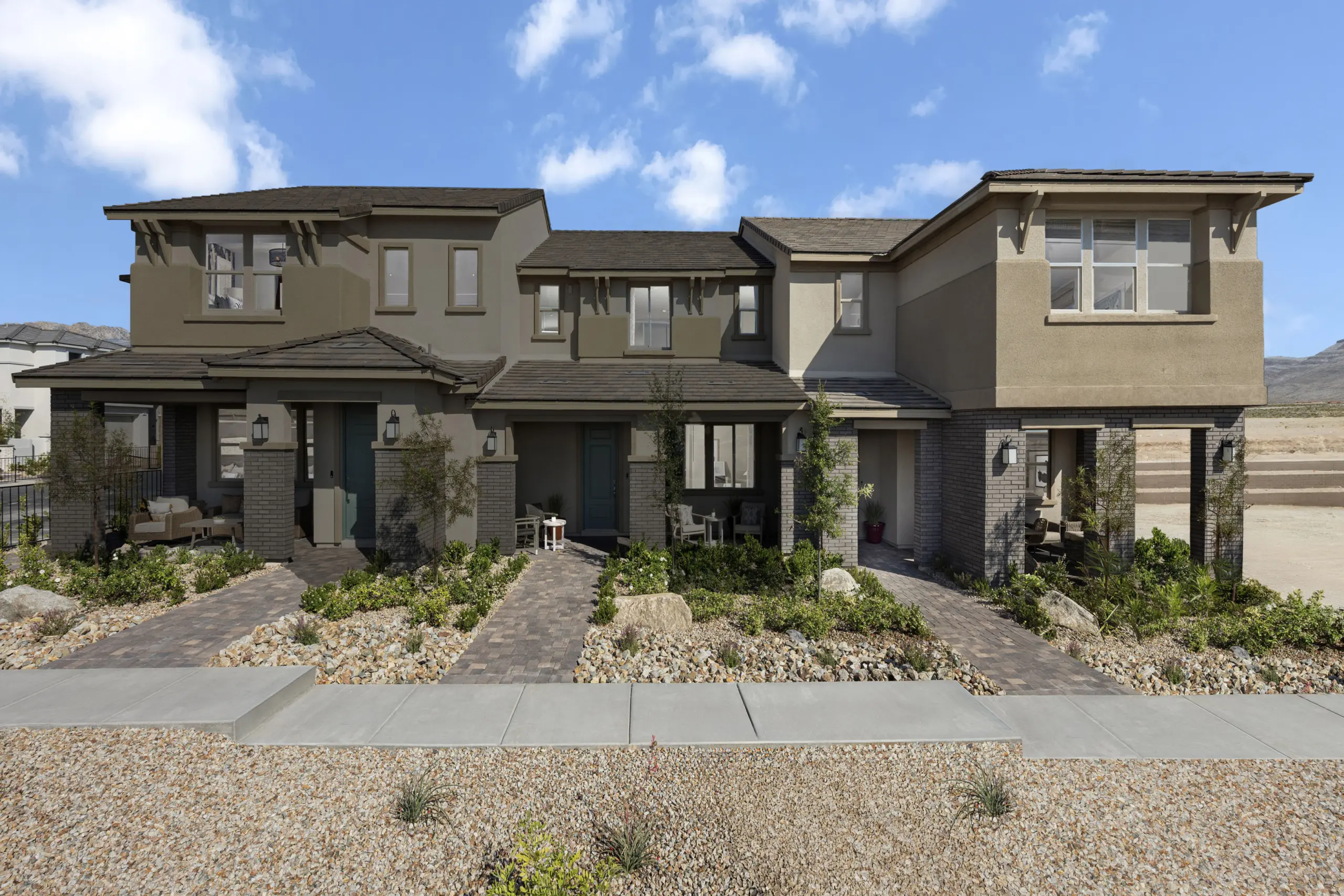 Front Elevation of Plan 1947 End at Caldwell Park by KB Home