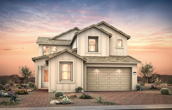 Front Elevation A of Palermo Floorplan at Brantley by Pulte Homes