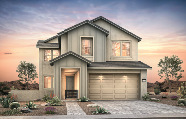 Front Elevation A of Sanremo Floorplan at Brantley by Pulte Homes