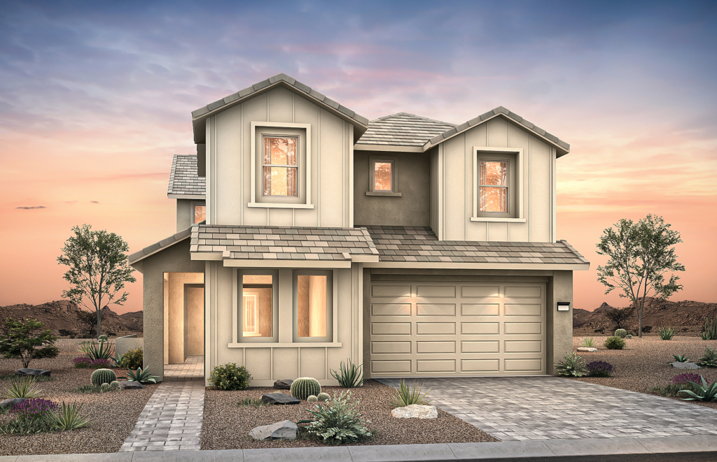 Front Elevation A of Tivoli Floorplan at Brantley by Pulte Homes