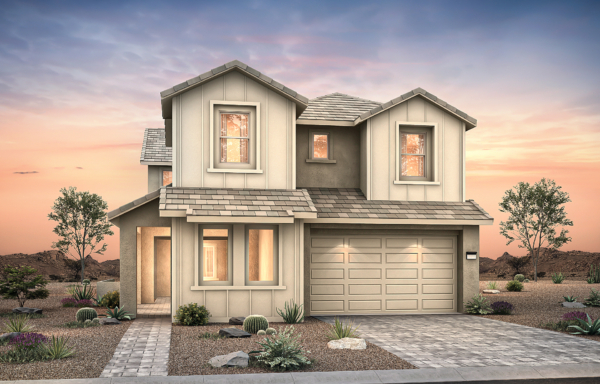 Front Elevation A of Tivoli Floorplan at Brantley by Pulte Homes