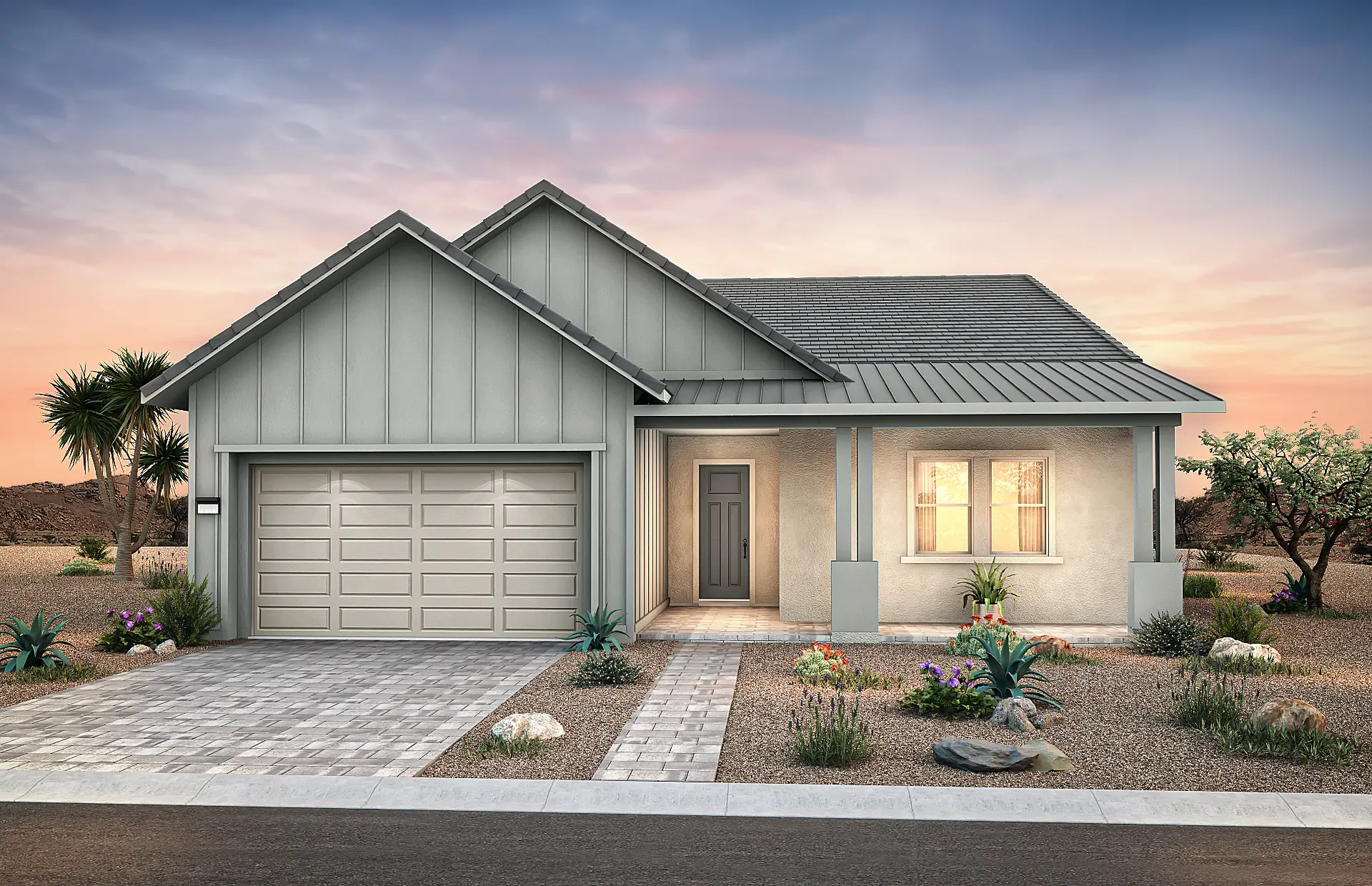Front Elevation A of Gardengate Floorplan at Brantley by Pulte Homes Front Elevation A of Gardengate Floorplan at Brantley by Pulte Homes
