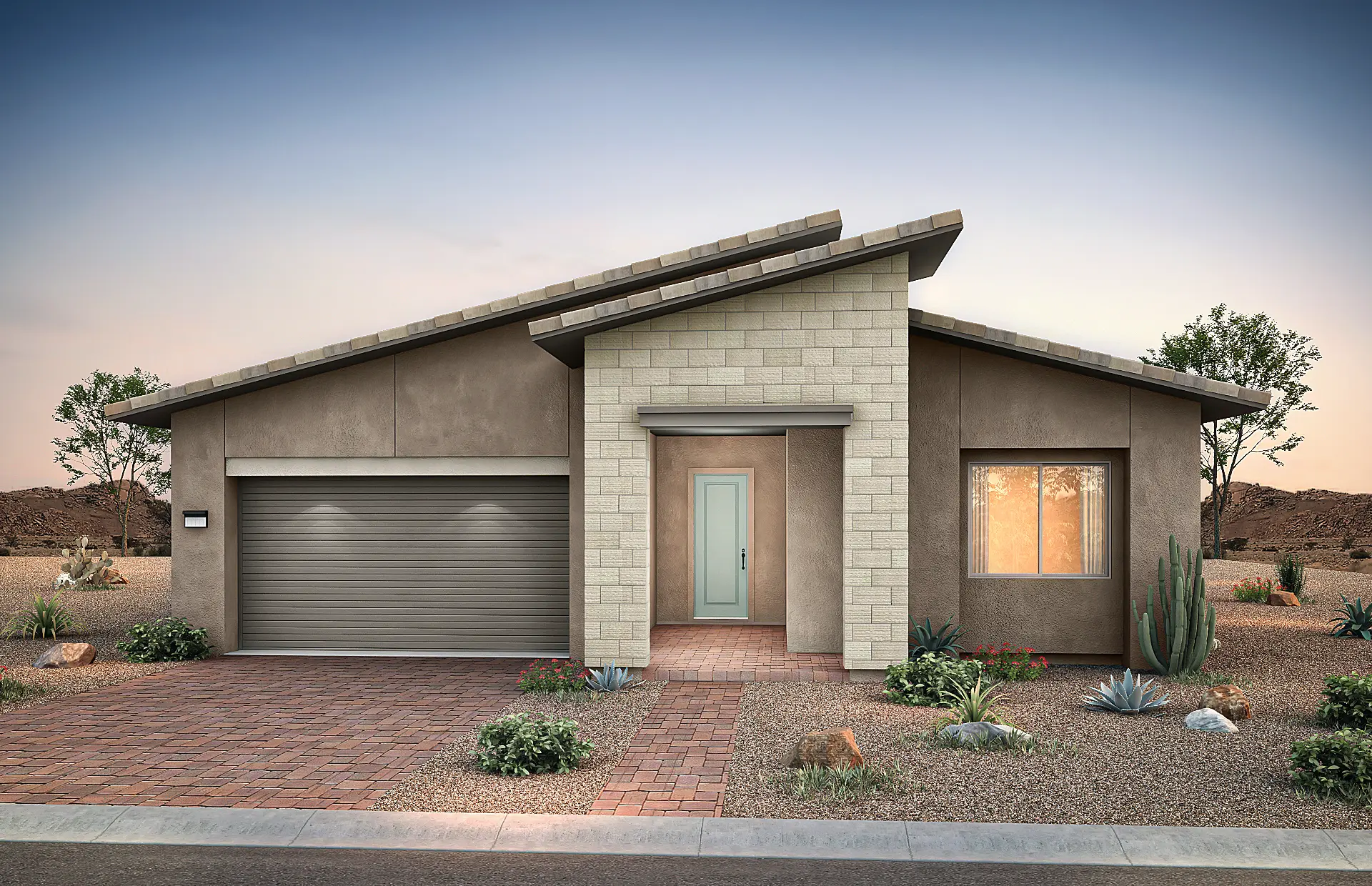 Front Elevation C of Parklane Floorplan at Brantley by Pulte Homes
