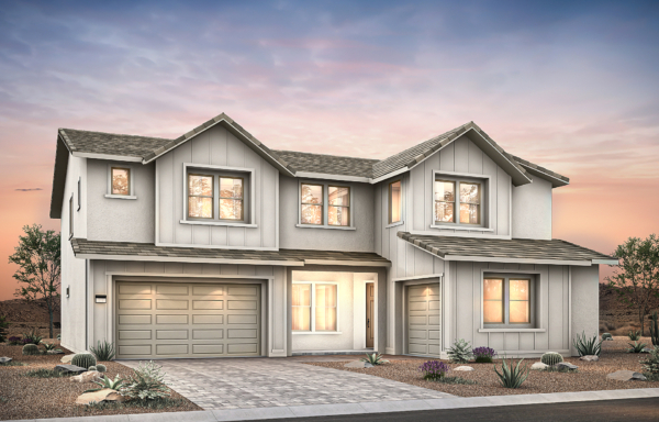 Front Elevation A of Pesaro Floorplan at Brantley by Pulte Homes