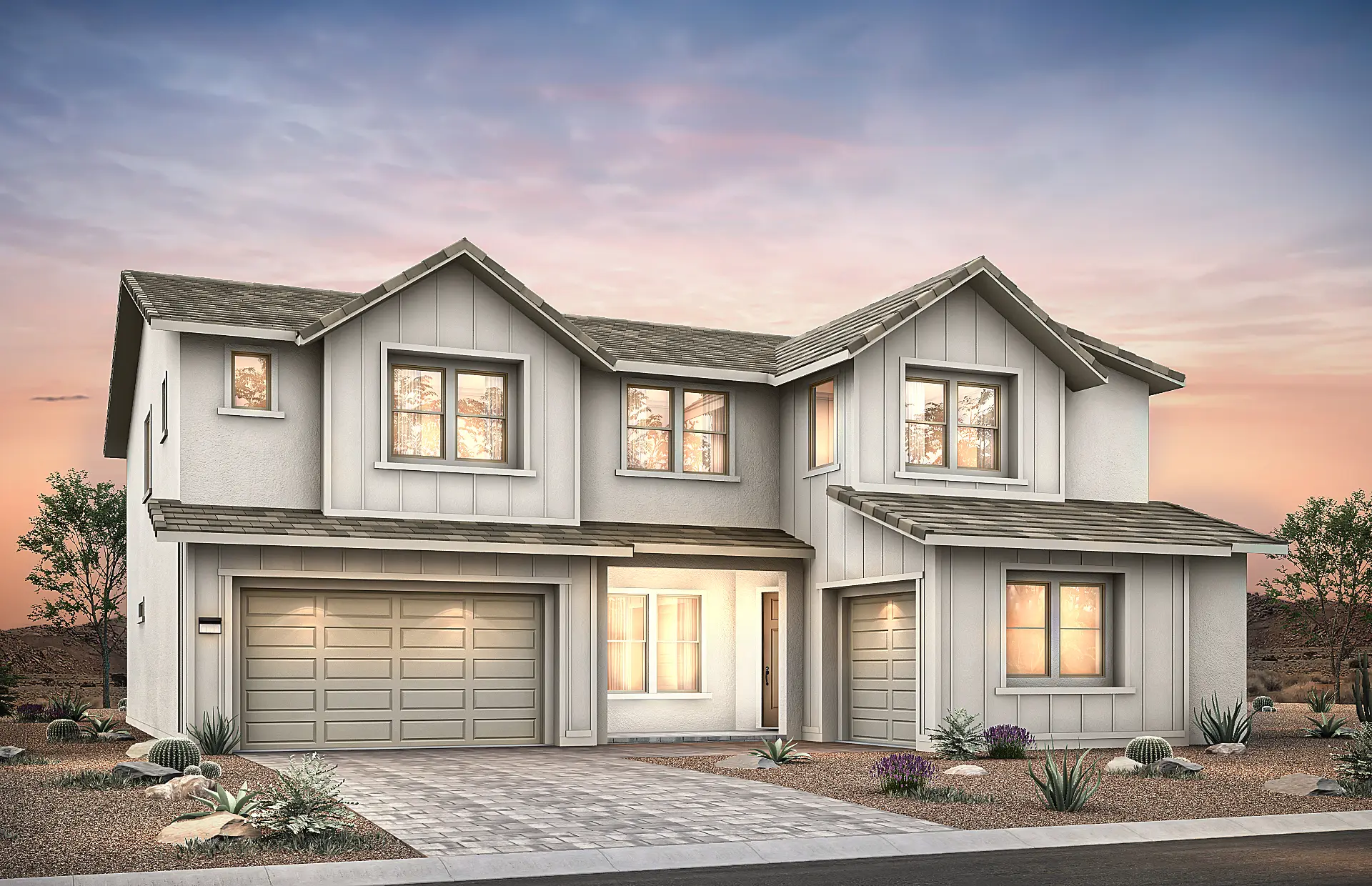 Front Elevation A of Pesaro Floorplan at Brantley by Pulte Homes Front Elevation A of Pesaro Floorplan at Brantley by Pulte Homes