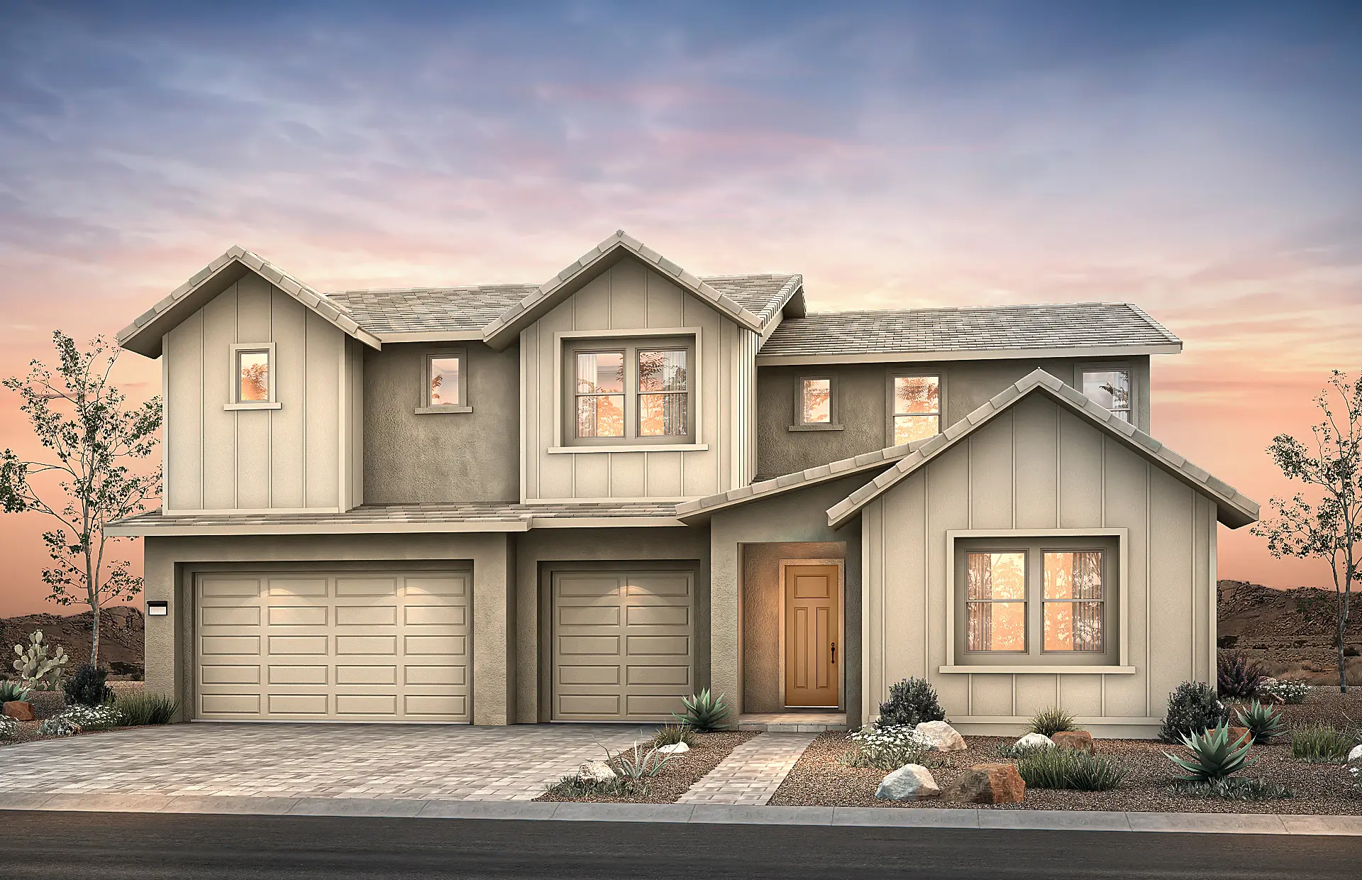 Front Elevation A of Lucera Model at Brantley by Pulte Homes Front Elevation A of Lucera Model at Brantley by Pulte Homes