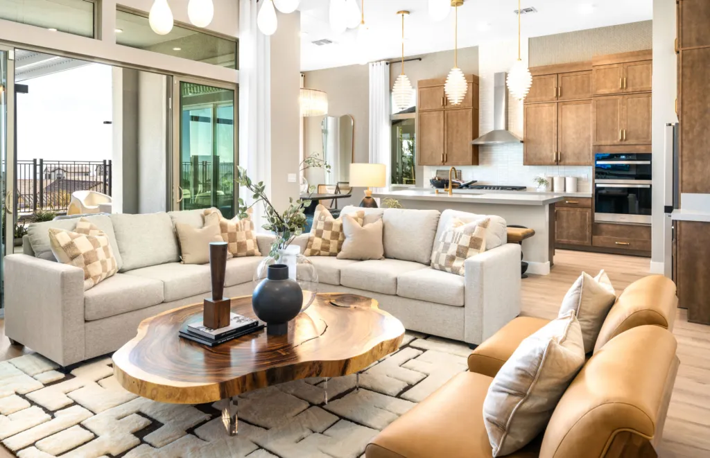 Great Room of Gardengate Model at Brantley by Pulte Homes