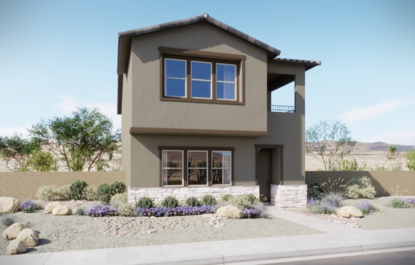 Front Elevation A of Briar Model at Dove Rock by Woodside Homes