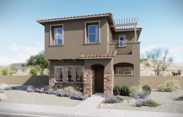 Front Elevation A of Cora Model at Dove Rock by Woodside Homes