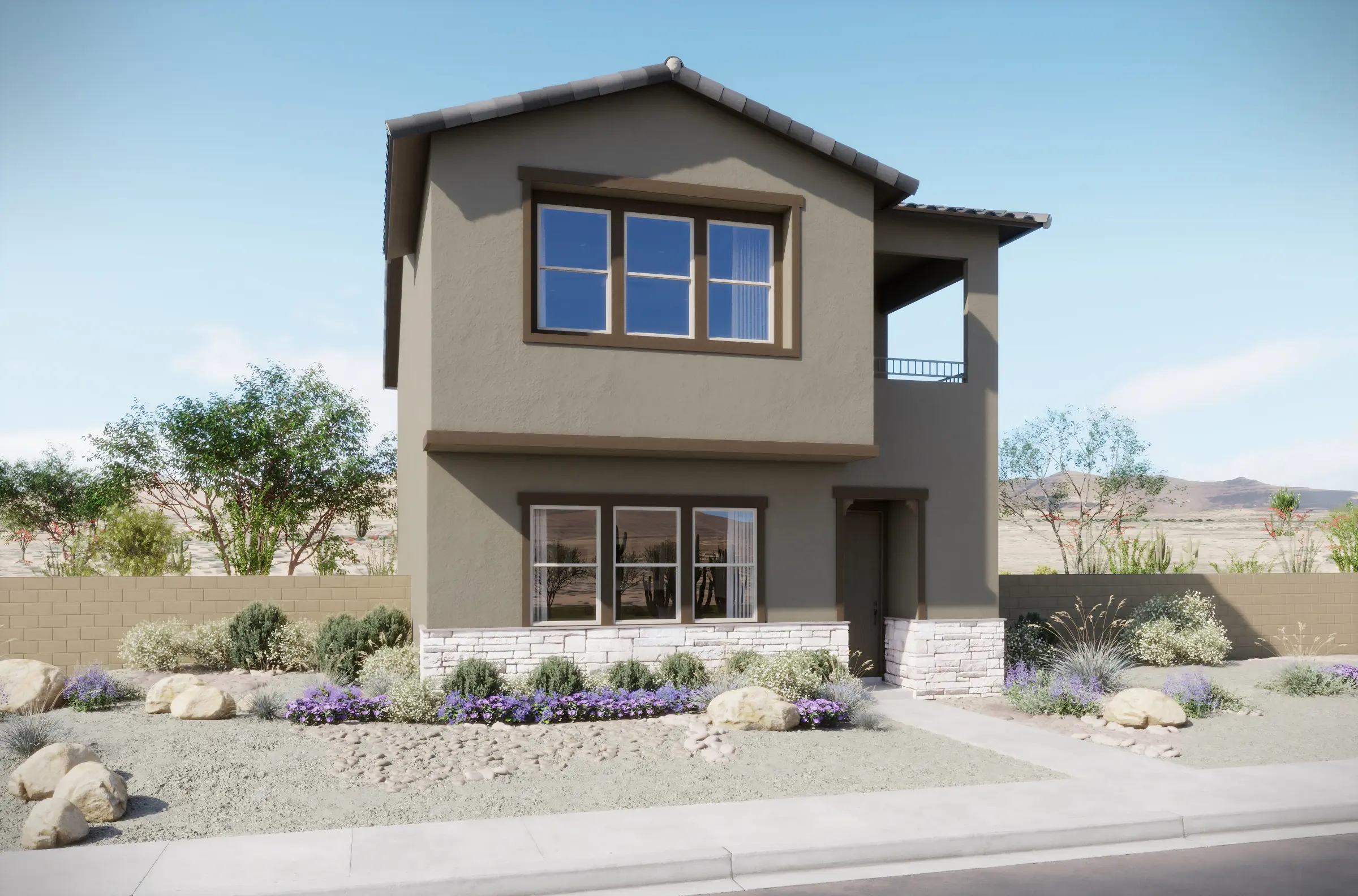 Front Elevation A of Briar Model at Dove Rock by Woodside Homes Front Elevation A of Briar Model at Dove Rock by Woodside Homes