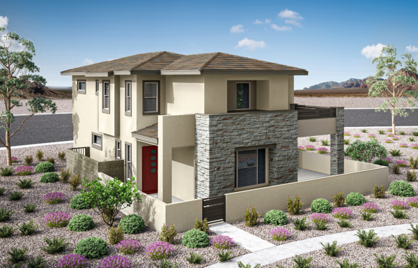 Front Elevation A of Plan 1 at Aberdeen - Collection I by Tri Pointe Homes